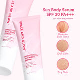 Grace and Glow Brightening Sun Body Serum SPF 30 PA+++ For Bright and Smooth Skin