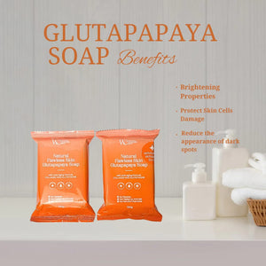 WC Natural Flawless Skin Gluta Papaya Scrub and Soap