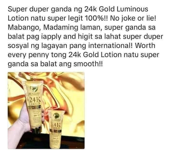Sy Glow 24k Gold Luminous Lotion