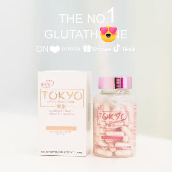 Aishi Tokyo Glutha ❤️3pcs Buy Aishi Tokyo White C-Block Dfyage - 3 Bottles x 60
