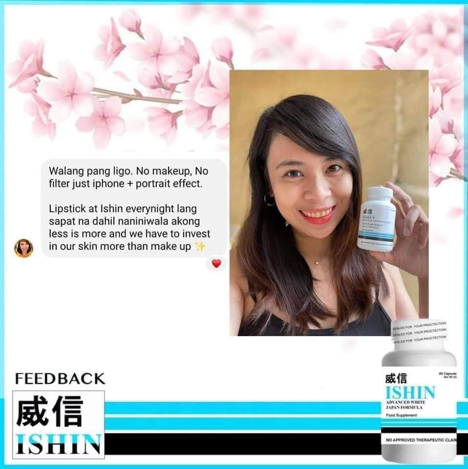 Ishin Glutathione Advanced Whitening 60capsules  Lucky 888 Shop