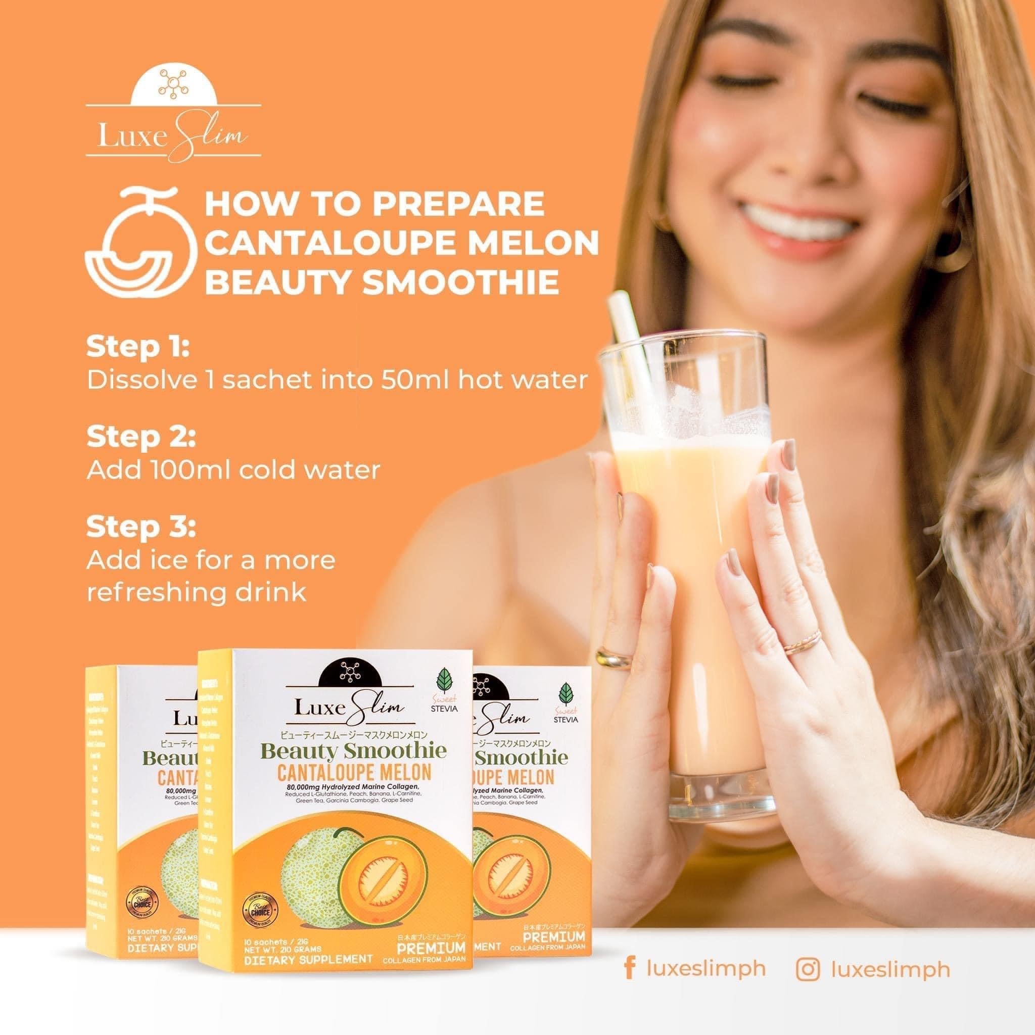 Luxe Skin Beauty Smoothie Cantaloupe Melon – Lucky 888 Shop