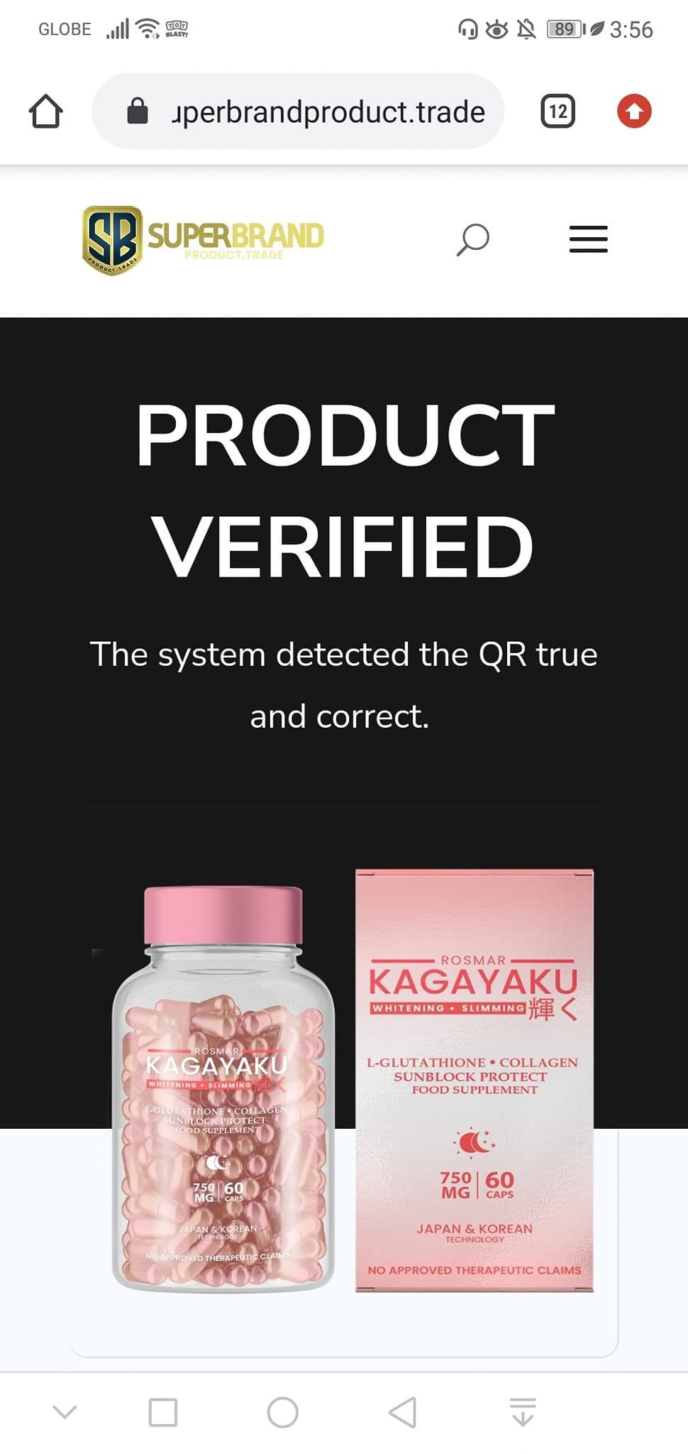 kagayaki glutathione Rosmar Kagayaku Whitening and Slimming CapsuleS – Lucky 888 Shop